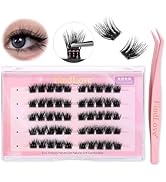 FindLove Self Adhesive Eyelashes No Glue Needed False Lashes Natural Look Lash Extensions Reuseab...