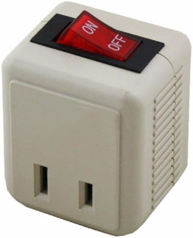 Wideskall® 2 Prong AC Power Wall Plug On/Off Switch Tap Adapter ETL Certified, Pack of 3