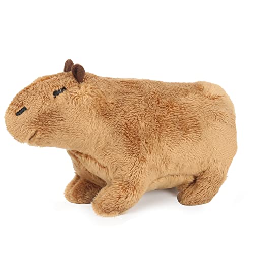 Dreafly Cartoon Capybara Plush Toy,Cute Rodent Stuffed Animal Doll,Super Soft Stuffed Toy Plush Pillow Home Decor Great Birthday Gift for Kids Brown