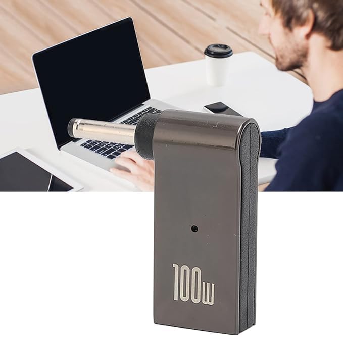 Image of Tobo 100W Female Type-C to Laptop Charging Adapter Converter Compatible with Lenovo IdeaPad Yoga Laptop Series, Chromebook, Liteon, Flex, Notebooks (4.0X 1.7MM Adapter)