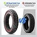 Amitor 10X2.125 Off Road Tire for Electric Scooter, 10 Inch Solid Rubber Tires Compatible with Ninebot F20/F30/F40/F65, Tubeless Solid Tiyes for Electric Scooter, Red or Colorful 2PCS (Red)