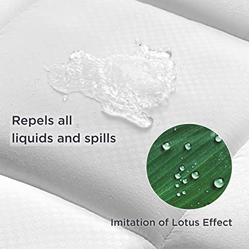 Bedsure Pillow Top Mattress Topper Queen For Back Pain Extra Thick Mattress Pad Cover With Alternative Down Filling, 60X80 Inches, White #TOP3