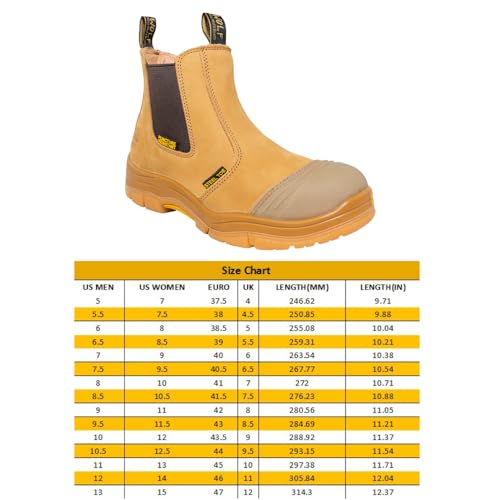 WOLF Work Boot | 100% Genuine Upper Leather | Oil, Slip, Impact, Puncture Resistant | Electrical Hazards | Non-Slip Rubber Sole2
