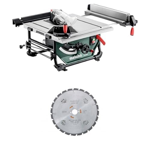metabo Tischkreissäge TS 254 M - 610254000 - Kompakt und mobil - bis zu 1.500 Watt, Sägeblatt Ø 254 mm, 2,3 m Kabellänge - Inkl. Sägeblatt 254 x 30 mm