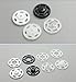 NUOMI 60 Set Plastic Snap Fasteners, Invisible Sewing On Snap Buttons Kit, 10mm Fasteners for Shirts, Clothing, DIY Craft, Baby Bibs, 4 Colors(15 set/color)