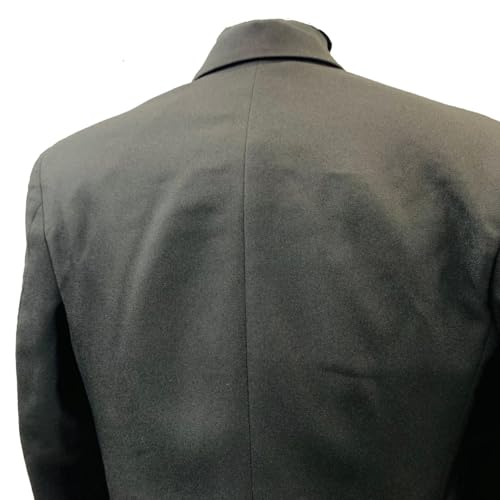 Image of Men's Formal Blazer, Black and Blue, Matty Fabric, Single Breasted, Smart Casual Style