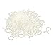 Plastic U Shape Twist Lock Cable Wire Ties 10mm Dia 100 Pcs White
