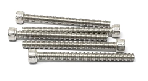 Image of iexcell 5 Pcs M10 x 110mm Thread Pitch 1.5 mm Stainless Steel 304 Hex Socket Head Cap Screws Bolts Kit