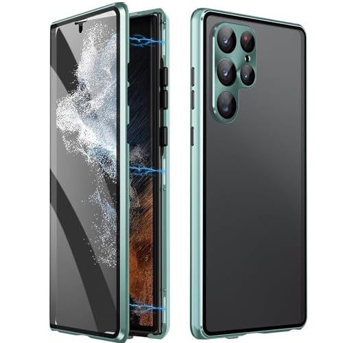 Coque magnétique Samsung S23 FE double face avec filtre anti-peeping