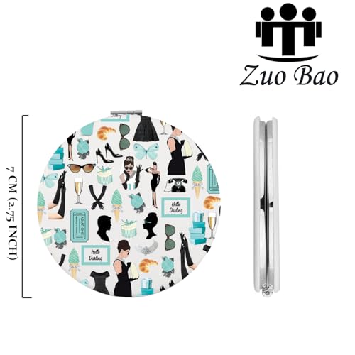 Espejo de Maquillaje Redondo Zuo Bao 7 cm miniatura 2