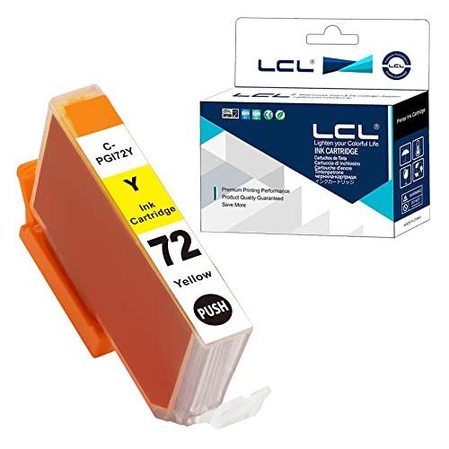 LCL PGI-72Y Yellow Ink Cartridge Replacement for Canon 72 PGI-72 Replacement for Canon PIXMA Pro-10 PIXMA Pro-10s (1 Pack)