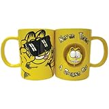 Westland Giftware 4-Inch Ceramic Spinner Mug, 12-Ounce, Garfield Never Trust a Smiling Cat