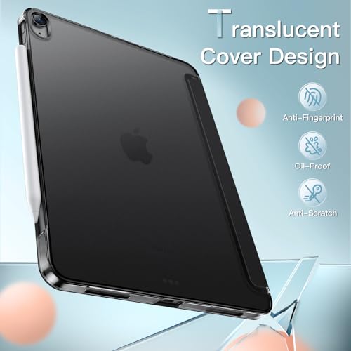 Image of JETech Cover Case for iPad Air 13-Inch M4 /M3 /M2 (2026 /2025 /2024), Slim Stand Hard Back Shell Smart Cover with Auto Wake /Sleep (Black)