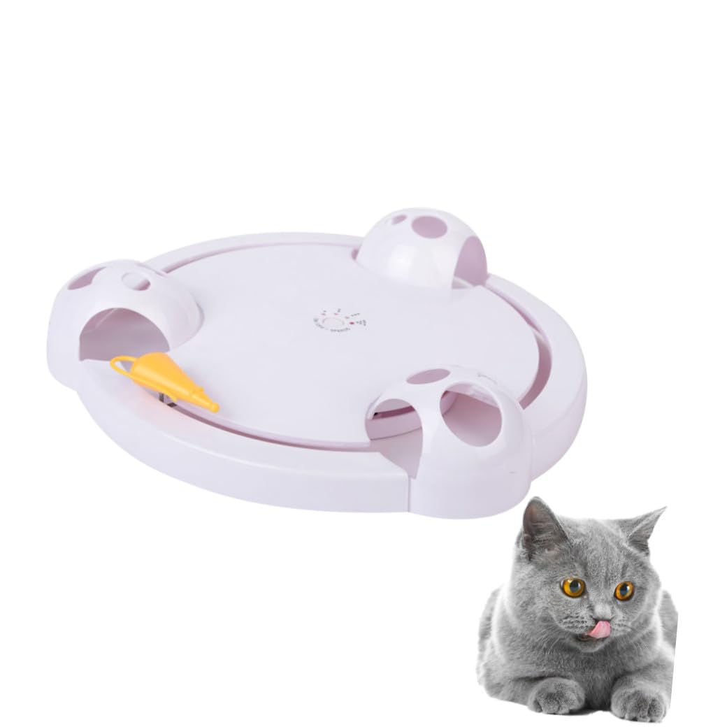 Toyvian Juguete Eléctrico para Gatos Automático Forma De Giratorio para Jugar Mascota Entretenimiento Seguro