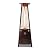 Lava CAPRI A-LINE 42000 BTU Portable Propane Pyramid Patio Heater - 4.75 Inch Glass Tube - 304 Stainless Steel - Triple Protection System - Safety Tilt Switch - 36 Sq. Ft. Heat Range - Stainless Steel