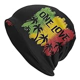 SUYXKOP One Love Music Reggae Rasta Jamaican Beanie hat Knit hat Skull Cap Slouchy Warm Headwear for Jogging Cycling Adult Women Men