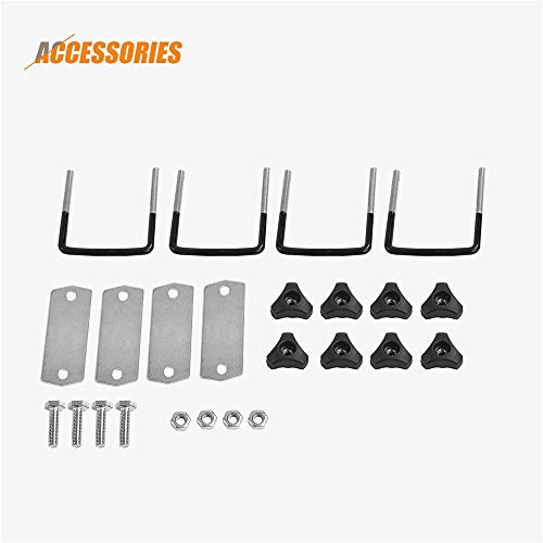 SUNCOO Pick Up Truck Bed Hitch Extender Adjustable Steel Extension Rack with Flag for Boat Lumber Long Loads Ladder Rack Canoe Kayak Long Pipes Lumber Black