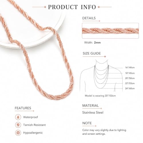 Collier en cuivre pur maillons ovales : le cadeau idéal