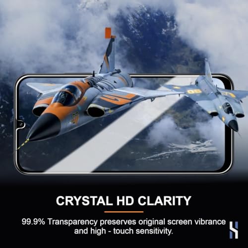 Image of Tempered Glass for Redmi 15C | Poco C85x | Redmi 15A | Redmi A7 Pro - Military Grade 9H Screen Guard, Anti-Scratch, Shatterproof, Edge to Edge Full Coverage - Black Border