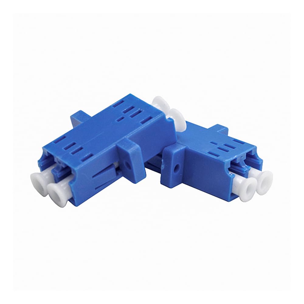 DollaTek 10PCS Fibra Ottica LC a LC Adattatore Monomodale UPC Duplex Accoppiatore