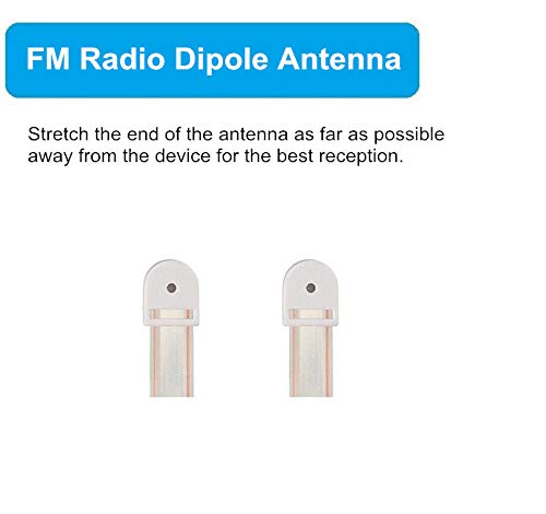 Ancable 300 Ohm FM Antenna T Shape Dipole Radio Ant with Spade Terminal for Yamaha Sharp JVC Marantz Vintage Stereo Tuner Receiver