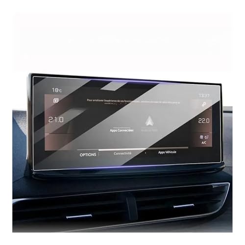 Film protection navigation en verre trempé 10 pouces pour Peugeot 5008 II 2021 2022
