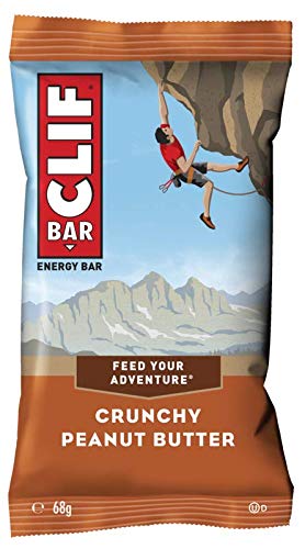 12 x Clif Energy Bar 68 g Beurre de Cacahuète Croquant