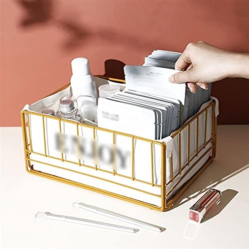 Mask Cosmetic Storage Basket Desktop Storage Rack Skin Care Product Storage Basket Dressing Table Storage Box Travel Jewelry Box image 5