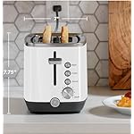 GE 2 Slice Toaster, Extra Wide Slots for Toasting Bagels, Breads, Waffles & More, 7 Adjustable Shade Settings, Removable Crumb Tray, Countertop Kitchen Essentials, 850 Watts, White - Image 2