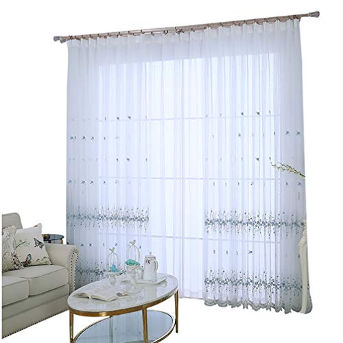 Cortina transparente de encaje OKUOKA para iluminar el dormitorio con elegancia 3