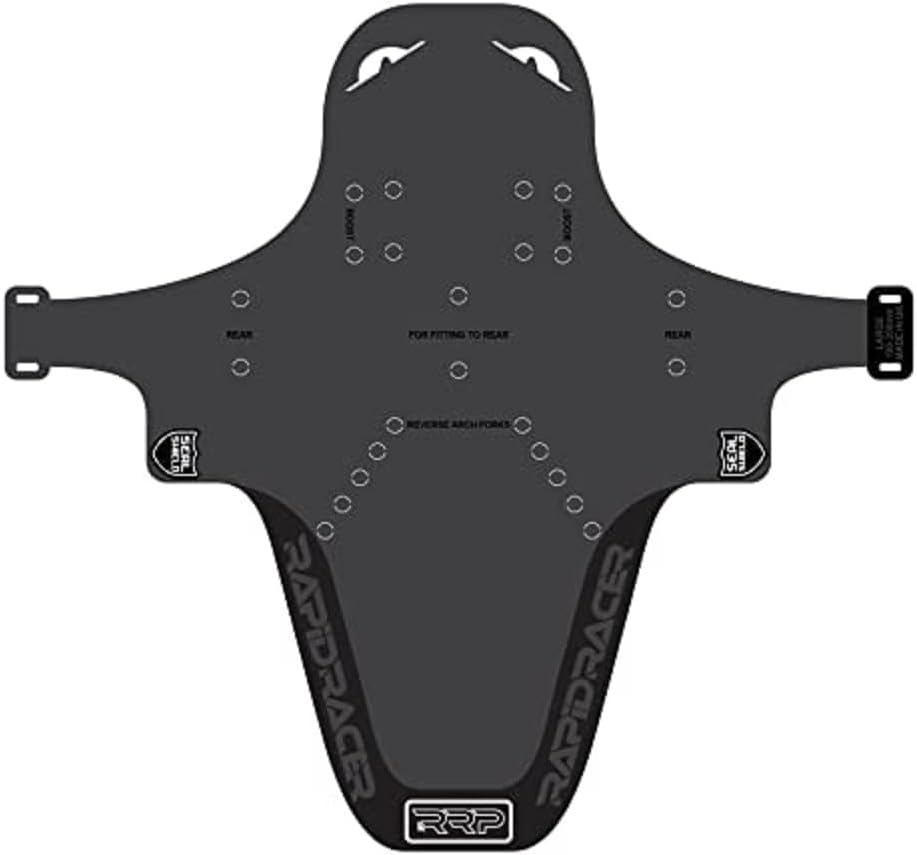 RRP EnduroGuard Large Front Mudguard - Black