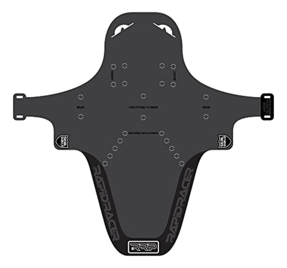 RRP Unisex's Enduro Mudguard, Black, Large