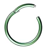 MATERIAL: Hergestellt aus hautfreundlichem 316 L Chirurgenstahl - eloxiert. GRÖßE: Durchmesser: 6 mm / 8 mm / 10 mm / 12 mm - je nach Auswahl | Stabstärke: 1,0 mm / 1,2 mm / 1,6 mm / 2,0 mm / 2,4 mm - je nach Auswahl