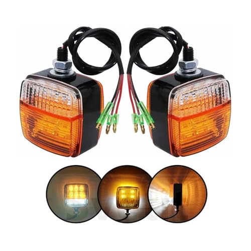 Clignotant moto LED double face 12V-80V indicateur direction avant