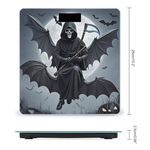 Báscula digital Bat Death Moon de vidrio templado miniatura 2
