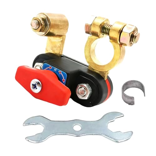 Mppchhn Desconectador de Batería | Bloqueador de Energía 12-48V | Desconector de Batería para Automóvil - para Uso en Botes Marinos, Hogar, Electricistas, Vehículos, RV y Tomas de Corriente