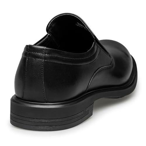 ZRO Men's Classic Oxford Dress Shoes - Business Casual Slip on Leather Shoes4