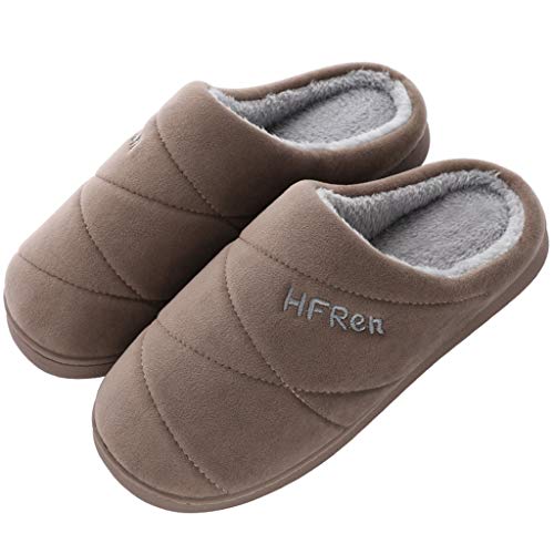 Zapatillas de Estar por casa para Mujer Hombre Invierno Parejas Colores Lisos Calzado Cómodo Antideslizante Zapatillas de casa Zapatos de Interior riou