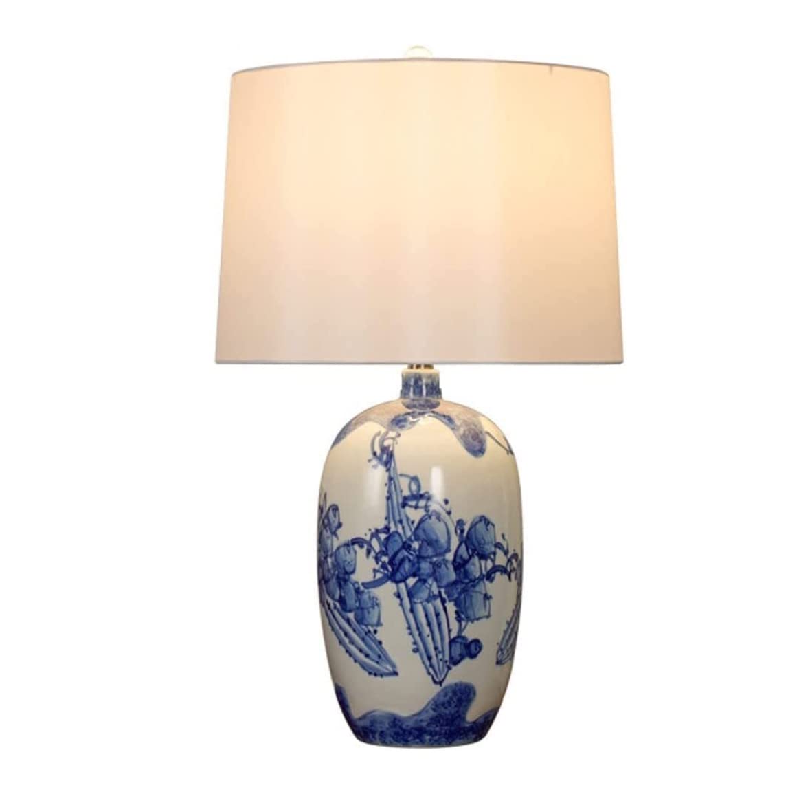 SGKOMN Table Lamp Table Lamps For Living Room Ceramic Table Lamp Large Bedroom Living Room Home Office Nightstand Lamp Bedside Lamps Lamp For Bedroom-Dimmer