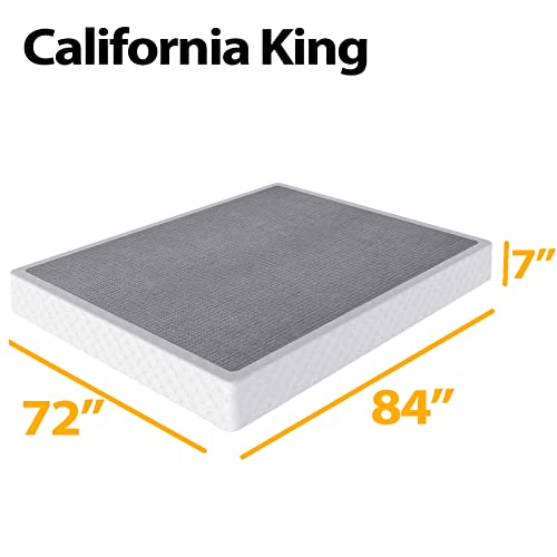 ZIYOO Full Box Spring and Cover 9 Inch High Profile Easy Assembly