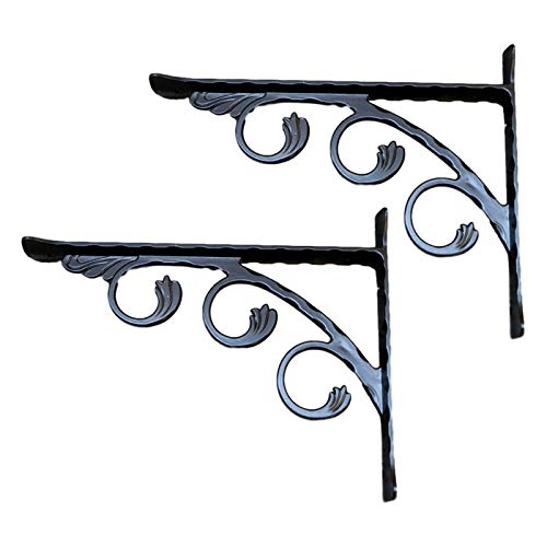 GMF 2 Pcs Soporte De Estanteria Escuadra Escuadras para Estanterias Metalicas con Tornillos Soportes para Estantes para DIY Estantes De Tablero Flotante (3 Tamaños)