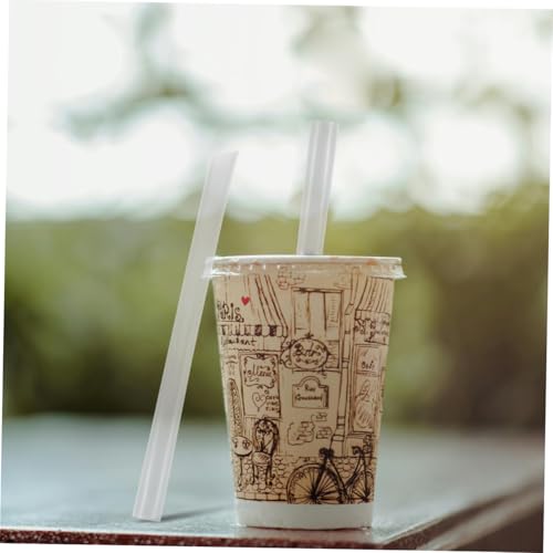 100 pitillos desechables individuales para beber 19 cm miniatura 7