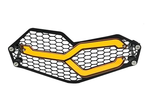 Grille de phare F800GS protection intégrale orange antichoc pour F900GS 2024 2025