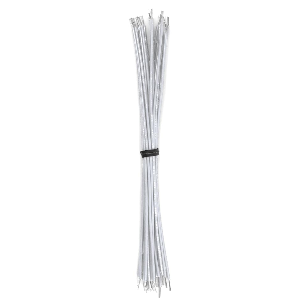 Cut & Stripped Wire, 24 AWG UL1061, Stranded, Black 3" Leads - 1000 Pieces
