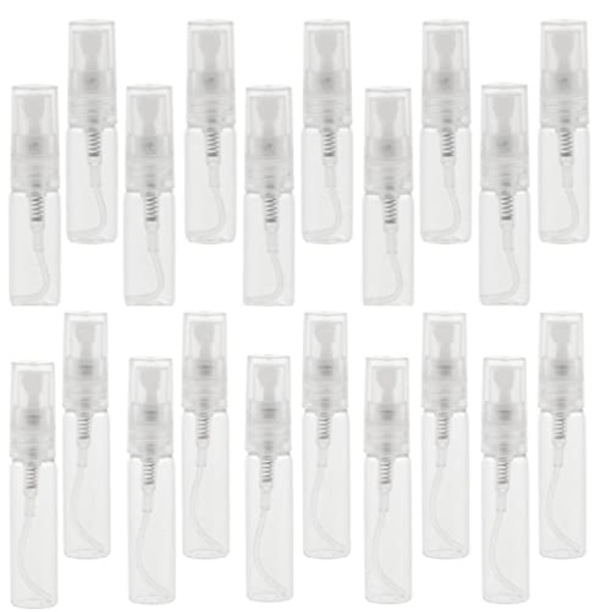 20Pcs Glass Perfume Empty Bottle Atomizer Pump Sprayer, Refillable