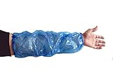 17 micrones de espesor HPC Shield desechable Overseleeves, azul, paquete de 100