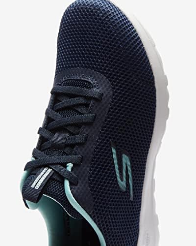 Skechers Women's GO Walk Joy-Light Motion Sneaker, Navy/Aqua, 10 Wide | Image 6