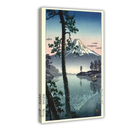 Fuji From Tago Bay Tsuchiya Koitsu décoration murale pour bureau et coin lecture zen