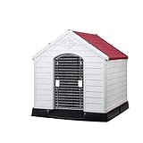 Indoor Pet/Outdoor Kunststoff Kennel Wetter, Golden Retriever, Teddy Kennel Stray Cat Four Seasons Universal (XL) (Color : D)
