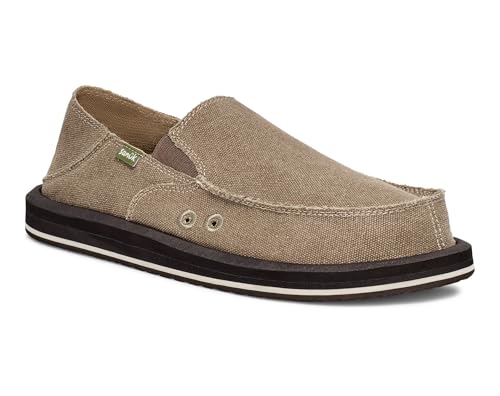 Sanuk Mens Donny Loafers for Men | Mens Shoes | Slip On Shoes for Men | Men's Slip-on Loafers | Memory Foam Footbed